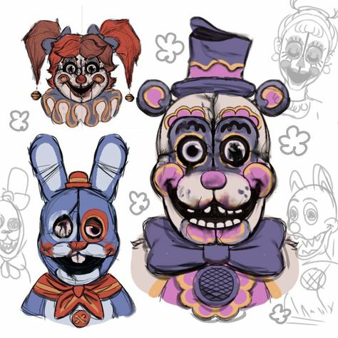 Fnaf 5, Fnaf Oc, Fnaf Sl, Fnaf Sister Location, Art Concepts, Posca Art, Animatronic Fnaf, Fnaf Comics, Fnaf Memes