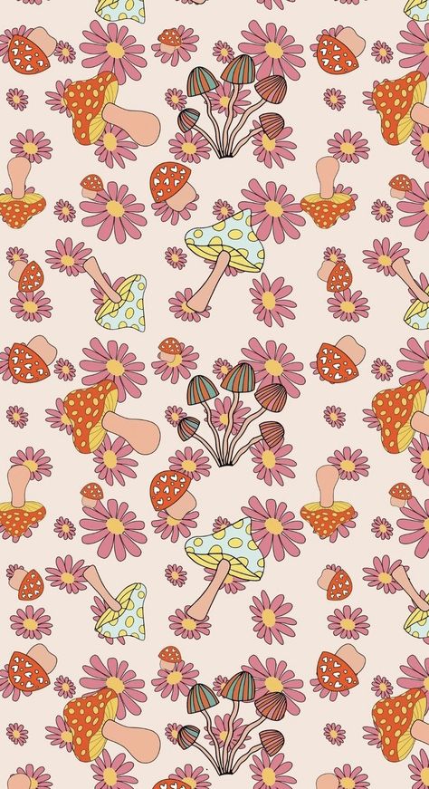 Abstract Wallpaper Hd, Vintage Mushroom Art, Mushroom Background, Phone Wallpaper Iphone, Iphone Wallpaper Texture, Mushroom Wallpaper, Vintage Flowers Wallpaper, Witchy Wallpaper, Phone Wallpaper Patterns