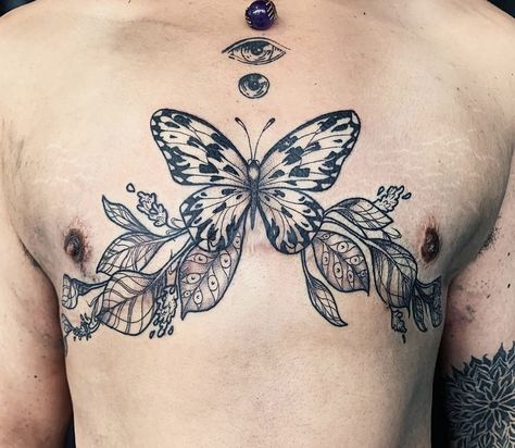 Trans Top Surgery Tattoos, Surgery Tattoo, Top Surgery, Tarot Tattoo, Scar Tattoo, Skin Drawing, Sick Tattoo, Tattoo Skin, Spooky Tattoos