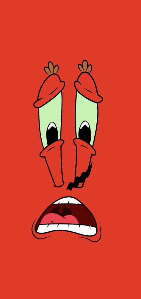 All Spongebob Characters, Phone Wallpaper Cartoon, Crab Wallpaper, Wallpaper Iphone Funny, Spongebob Face, Mr Crab, Spongebob Theme, Spongebob Faces, Funny Lock Screen Wallpaper