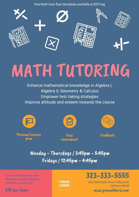 Online Tution Class Poster, Maths Tuition Poster, Math Tutoring Flyer, Tutoring Poster Design, Tutoring Advertisement Ideas, Private Tutoring Flyer, Educational Advertisement, Tuition Poster Design, Tuition Advertisement