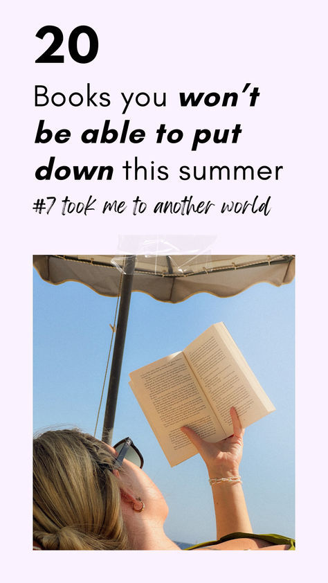 20 books you need to read this summer. Summer book recommendations. Best books to add to your summer reading list. Summer Books For Women, Cozy Summer Books, Summer Mystery Books, Books Like Every Summer After, Summer Book Recommendations, Best Summer Books, Summer Reading Lists For Women, Summer Reads, Summer Book