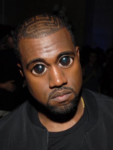 Bug eyed kanye Fresh Cuts, Celebrity Men, Photoshop Fail, Doe Eyes, Smiling Man, Puppy Eyes, Fancy Hairstyles, 10 Reasons, Fresh Cut