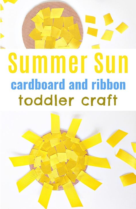 Summer Daycare Activities For Toddlers, Sun Toddler Craft, Sun Sensory Activities, Summer Curriculum For Toddlers, Sun Art For Toddlers, Sky Activities For Toddlers, Summer Activity For Toddlers, Weather Toddler Crafts, Sun Craft For Toddlers