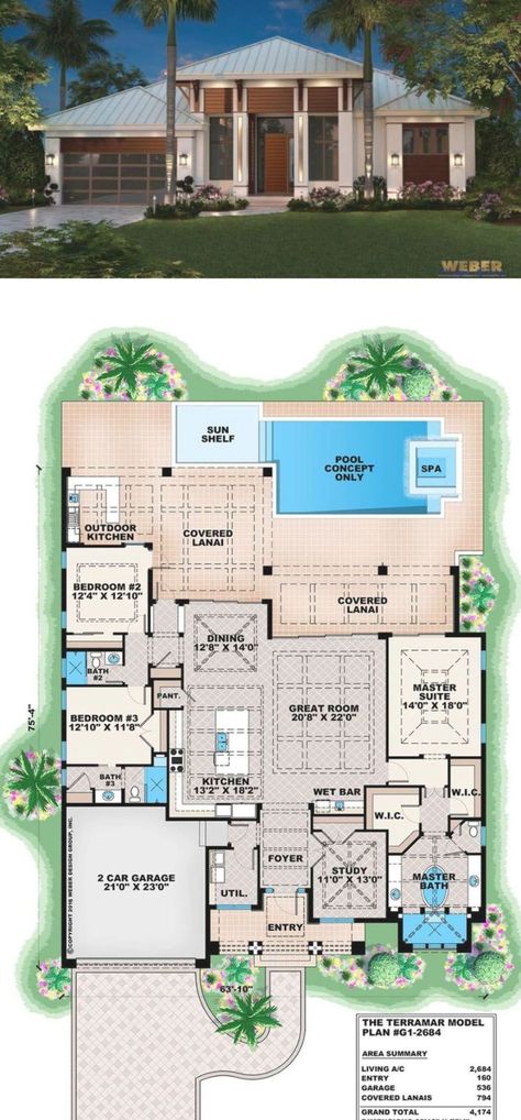 Beach House Plan: Contemporary Caribbean Beach Home Floor Plan Tropical Beach House Floor Plans, Beach Houses Floorplans, Bloxburg Beach House Mansion Layout, Hotel Floor Plan Bloxburg, Love Island Villa Bloxburg Layout, Beach House One Story, Bloxburg Beach House Floor Plan, Modern Caribbean House Design, Beach Mansion Floor Plan