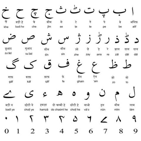 Urdu alphabets- Urdu is one of the most sophisticated languages. It defines beauty and grace and is the language of poets, commonly called shayars in Urdu. Urdu is currently the official language of Pakistan and an identity symbol of Indian Muslims. There are some beautiful facts about Urdu that you must know. Farsi Alphabet, Persian Alphabet, Urdu Calligraphy, Hindi Alphabet, Language Urdu, Urdu Language, Hindi Language Learning, Alphabet Code, Learn Hindi