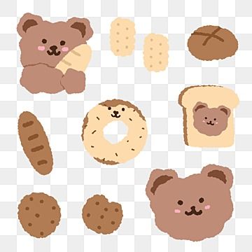 Cute Journal Stickers Korean, Teddy Stickers Printable, Korean Cute Stickers Png, Cute Teddy Bear Stickers, Hoppang Korean Bear Wallpaper, Cute Bear Clipart, Hoppang Stickers, Teddy Bear Stickers Printable, Cute Brown Stickers