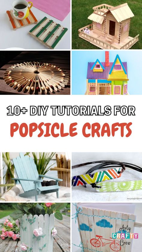 Discover the joy of crafting with these chic and easy-to-make DIY Popsicle Stick crafts for adults. Get inspired and let your imagination run wild. Curated by Arty Crafty Crew. Stick Crafts For Adults, Popsicle Diy, Popsicle Stick Crafts For Adults, Craft Stick Projects, Popsicle Stick Art, Popsicle Stick Crafts House, Popsicle Stick Houses, Diy Popsicle Stick Crafts, Wooden Craft Sticks