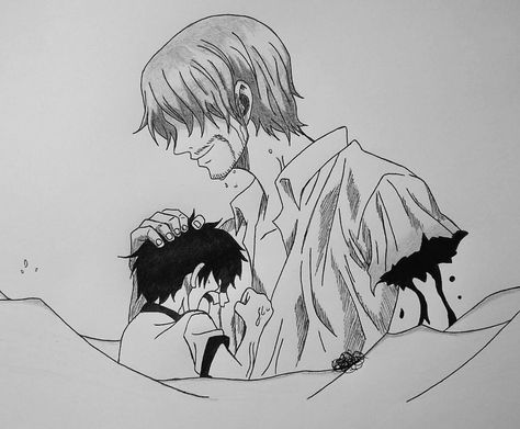 Shanks saves Luffy Shanks One Piece Sketch, Shanks Sketch Pencil, Shanks Tattoos Ideas, Shanks One Piece Drawing, Shanks Saves Luffy, Shanks Tattoos, Shanks Sketch, Shanks Drawing, Shanks And Luffy