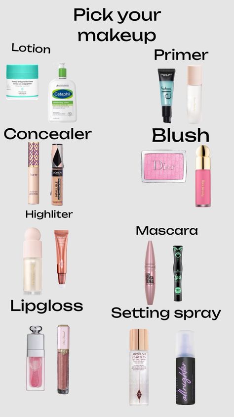 #makeupproducts #makeup#youchoose #rarebeautyblush #rarebeauty #drunkelephantskincare #drinkelephant #lotion #settingspray #highliter #blush # Good Makeup Products, Cheap Makeup Products, Natural Makeup Products, 2023 Review, Skincare Wishlist, Sensitive Skin Makeup, Makeup Routines, Makeup Collection Goals, Preppy Makeup