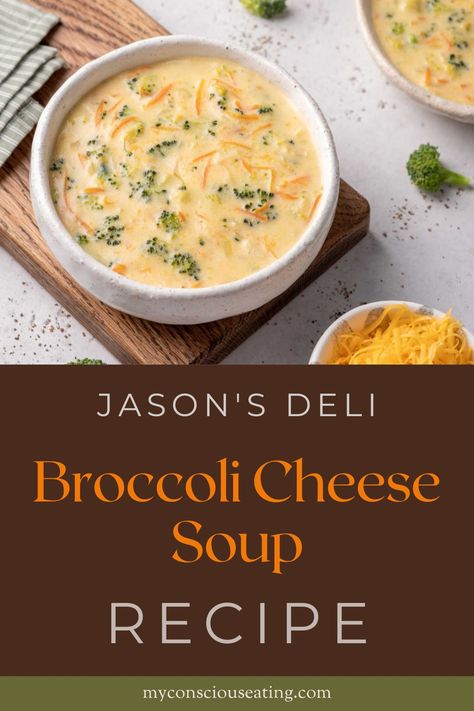 Thick and Cheesy Broccoli Soup Recipe For Broccoli Cheese Soup, Broccoli Cheese Soup For Two, Jason Deli Broccoli Cheese Soup, Jasons Deli Broccoli Cheese Soup, Jasons Deli Recipes, Copycat Broccoli Cheddar Soup, Cozy Cook Broccoli Cheese Soup, Jason's Deli Broccoli Cheese Soup Recipe, Crockpot Broccoli Cheese Soup