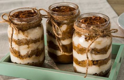 Tiramisu Jar, Easy Tiramisu, Tiramisu Dessert, Tiramisu Recipe, Yummy Dessert, Jam Jar, Vegetarian Cheese, In A Jar, Breakfast Recipes Easy