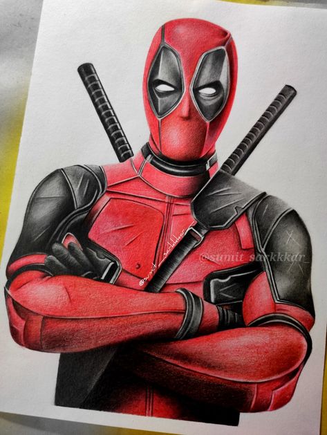 Super Hero Landing Pose Drawing, Marvel Sketches Pencil, Spiderman Art Drawing, Doctor Strange Drawing, Drawing Deadpool, Movie Canvas Painting, Thor Drawing, Pencil Drawing Pictures, Deadpool Drawing