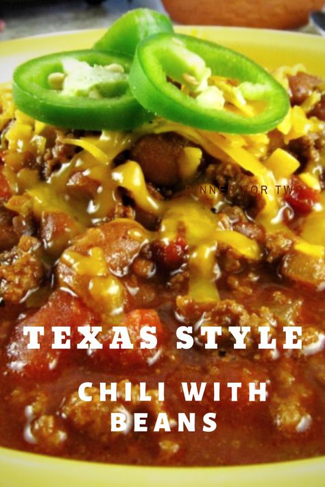 An Easy Texas Chili with Beans recipe made with turkey or beef. Some say that Texas Style Chili doesn’t have beans, but we love our Texas Chili recipe with Beans. #EasyChiliRecipe #ChiliWithBeans #MyTurnforus #TexasStyleChili #TexasStyleChiliWithBeans Ranch Style Beans Chili, Best Texas Chili Recipe, Texas Style Chili, Texas Chili Recipe, Texas Chili, Bean Chili Recipe, Best Chili Recipe, Chilli Recipes, Chili Recipe Easy