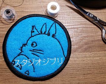 Studio Ghibli Patches, Senior Patches, Senior Jackets Patches, Anime Patches, Patches Ideas, Patch Ideas, Backpack Patches, Denim Jacket Patches, People Clothes