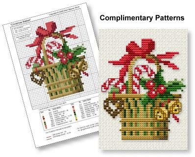 Candy Cane Cross Stitch Pattern, Candy Cane Cross Stitch Patterns Free, Xmas Basket, Free Primitive Christmas Cross Stitch Patterns, Camping Cross Stitch Patterns, Free Christmas Cross Stitch Sampler Patterns, Cross Stitch Camping, Stitch Wedding, Baby Born Kleidung