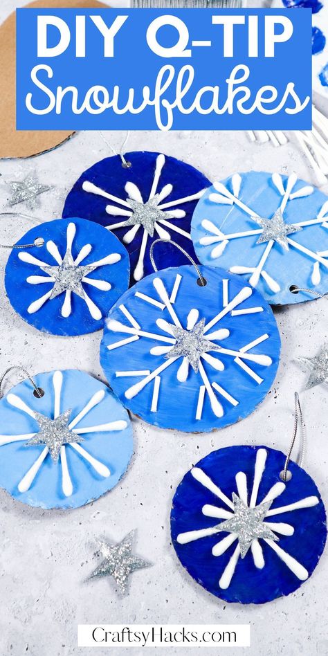 Looking for creative things to do with your child? These snowflakes are fun and simple crafts to make, perfect for adding a splash of winter wonder to any room. Great activities for kids and crafts to make that are wonderful keepsakes or decorations. Snowflake Craft Preschool, January Craft Ideas For Kids, Snowflake Crafts For Kids, Snowflakes Craft, Snowflakes For Kids, Snowflake Crafts, Ornaments Diy Kids, Fall Tree Painting, Snowflakes Art