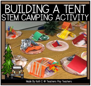 Keep your students engaged in their learning during your camping theme with this fabulous tent STEM activity.  Your students will have a great time as you increase the rigor of your lesson and provide a great hands-on experience that combines many areas of curriculum at the same time. This easy-to-use resource is LOW PREP FOR THE TEACHER and is an exciting way for your students to learn in your classroom. My kids ABSOLUTELY LOVED working through this packet.  WHAT YOU WILL FIND IN THIS PACKET: Adventure Camp Activities, Camping Stem Activities For Preschool, Build A Tent Stem Activity, Camping Elementary Activities, Camping Themed Art For Kids, Camping In Classroom For Kids, Kids Indoor Camping Ideas, Camping Theme Class Party, Camping Steam Activities