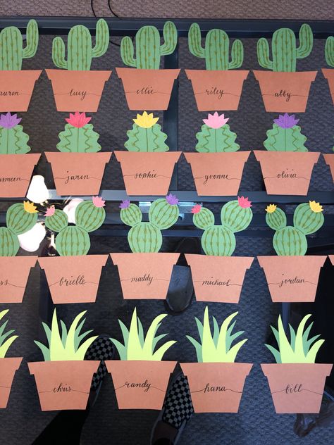 Plant Classroom Door Ideas, Door Decs Dorm, Cute Door Decorations College, Door Decs For Ra, Door Deck Ideas Dorm, Door Decorations College Dorm, Dorm Room Name Tags, Ra Door Decs Outdoors, Ra Door Decorations College