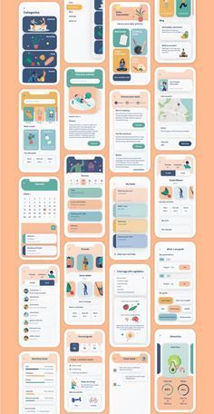 Nutrition App Design, Nutrition App Ui Design, Aesthetic Ui Design, App Prototypes, App Design Ideas, Ui App Design, การออกแบบ Ui Ux, Creative App Design, Ui Ux Design Trends