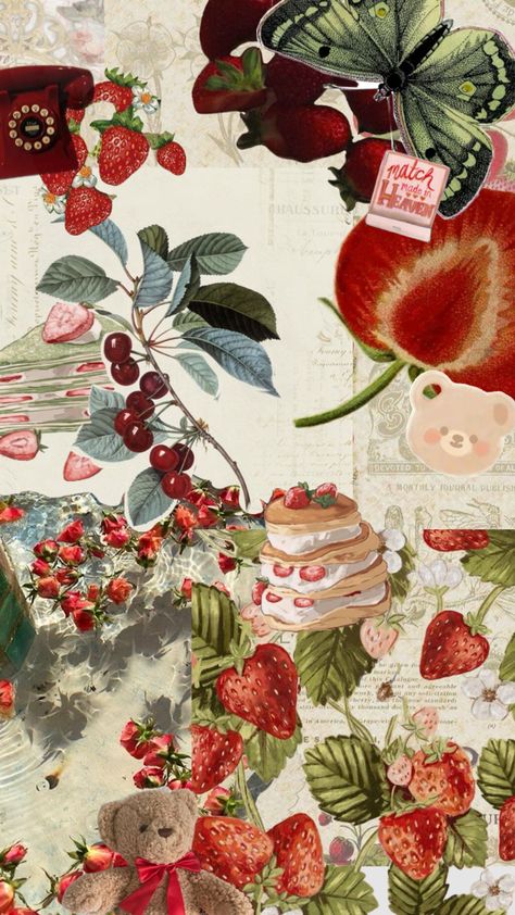 #greenaesthetic #redaesthetic #pinkaesthetic #beigeaesthetic #strawberry #strawberryaesthetic #cute #collage  #wallpaper #aesthetic Cute Collage Wallpaper, Strawberry Collage, Collage Wallpaper Aesthetic, Cute Collage, Frame Edit, Collage Wallpaper, Collage Background, Ghibli Art, Collage Frames