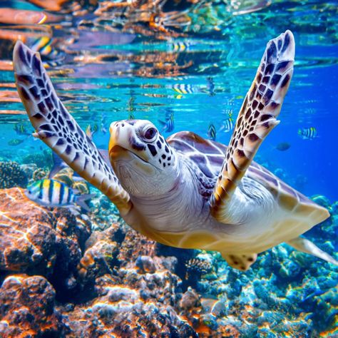 Sea Turtle Photography, Star Tortoise, Indian Star Tortoise, Sea Turtles Photography, Turtle Photography, Turtle Wallpaper, Omari Hardwick, Hawaiian Sea Turtle, Sea Turtle Art