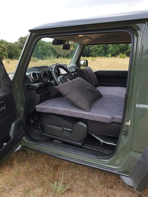 Suzuki Jimny Camping, Suzuki Jimny Interior, Jimny Interior, Jimny Camping, Wrangler Camper, Jeep Wrangler Camper, Suzuki Jimmy, Jimny 4x4, Jimny Sierra