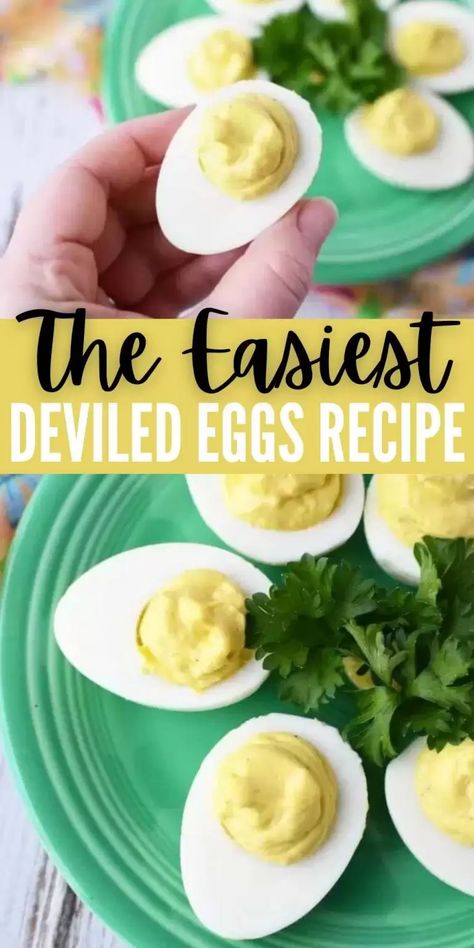 Once you try the Best Deviled Eggs Recipe, you will love it! This easy Deviled Eggs recipe is packed with flavor. You will love this simple deviled eggs recipe. It is the best deviled eggs recipe around and made with only 4 ingredients. #eatingonadime #appetizerrecipes #snackrecipes #eggrecipes Easy Deviled Eggs Recipe, Simple Deviled Eggs Recipe, Easy Deviled Eggs, The Best Deviled Eggs, Perfect Deviled Eggs, Deviled Egg Recipe, Southern Deviled Eggs, Classic Deviled Eggs, Deviled Eggs Recipe Easy