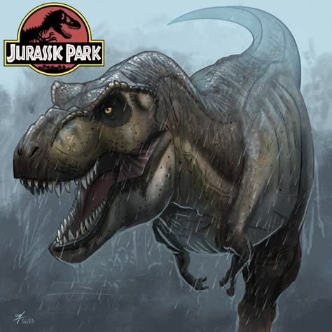 Jurassic Park T Rex Art, Jurassic Park Novel, T-rex Art, Jurassic Park Trilogy, Prehistoric Fossils, Jurassic Park T Rex, Jurassic Park Series, Jurassic Park Movie, Jurrasic Park