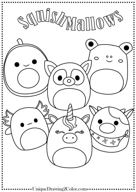 Squishmallow Coloring Pages (Free Printable) Kawaii Pets Drawing, Squish Mellow Coloring Pages Free Printable, Coloring Sheets Aesthetic Easy, Squishmallow Printable, Sqishmelow Drawing, Squishmallow Coloring Pages, Things To Color, Fall Coloring Sheets, Blank Coloring Pages