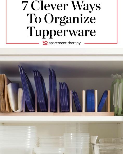 Organize Food Storage Containers, Organize Food Storage, Organize Tupperware, Calm The Chaos, Tupperware Organizing, Tupperware Storage, Cleaning Inspiration, Food Storage Organization, Kitchen Organization Pantry