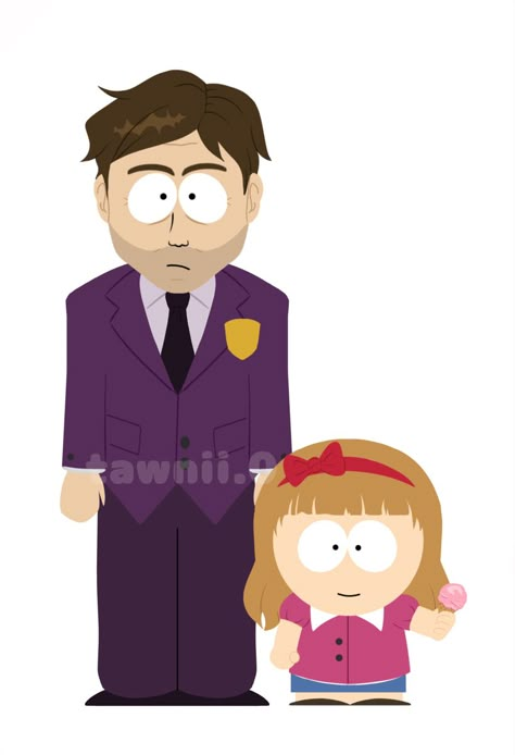 South Park X Fnaf, Fnaf South Park, South Park Fnaf, William And Elizabeth Afton, Elizabeth X William, South Park Style, Elizabeth Afton, South Park Memes, Style South Park