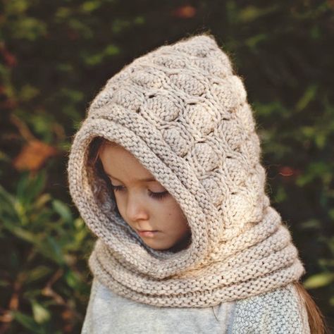 Knitted Hooded Cowl, Hooded Cowl Pattern, Knitting Patterns Cocoon, Knitted Stuff, Hooded Cowl, Cowl Knitting Pattern, Crochet Fabric, Cowl Pattern, Crochet Dress Pattern