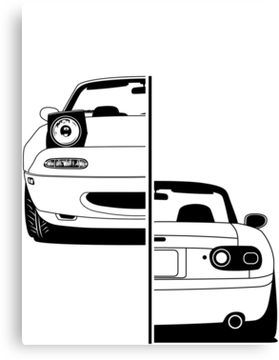 Miata Car Drawing, Mx5 Tattoo, Mazda Miata Drawing, Miata Tattoo, Miata Sketch, Miata Drawing, Miata Car, Mx5 Na, Car Cookies