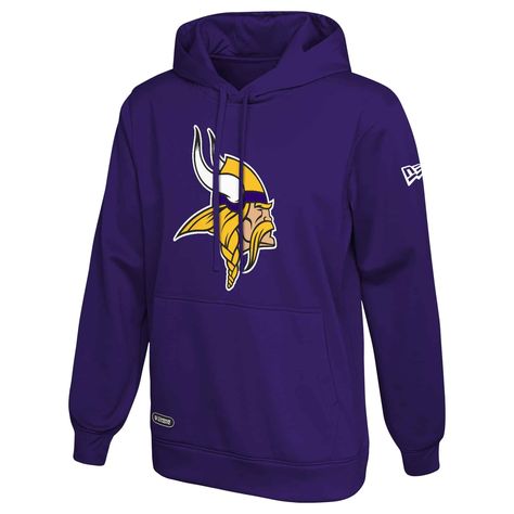 Purple Pullover, Viking Men, Youth Sports, Minnesota Vikings, Drawstring Hoodie, Nfl Football, New Era, Soft Fabric, Minnesota