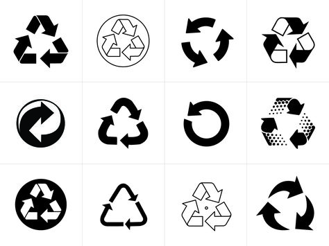 recycling logo. - Google Search Beauty Products Labels, Recycle Logo, Recycle Symbol, Eco Logo, Arrow Signs, Logo Luxury, Earth Day, Icon Design, Sustainability