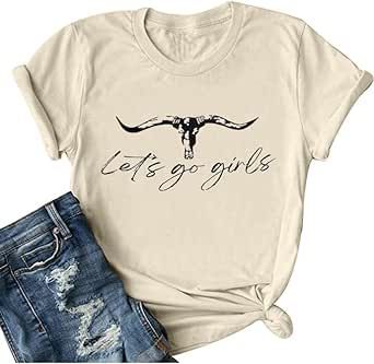 Let's Go Girl Shirt Women Western Bleached T-Shirt Retro Country Music Tee Shirt Cowgirls Shirts Short Sleeve Tops Retro Country, Go Girl, Country Music Shirts, Bleach T Shirts, Shirts Short Sleeve, Cowgirl Shirts, Music Tees, Country Shirts, Mama Sweatshirt