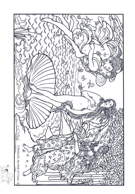 Botticelli Art, Venus Tattoo, Art Coloring Pages, Birth Of Venus, Classroom Art Projects, Small Canvas Paintings, Famous Artwork, Famous Art, Elementary Art