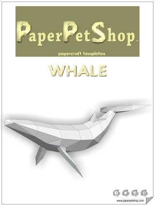 Papercraft Whale : 4 Steps - Instructables Papercraft Templates Printables, Types Of Folds, Papercraft Templates, Paper Toy, Paper Scissors, Dotted Line, Blue Whale, Glue Crafts, 3d Paper