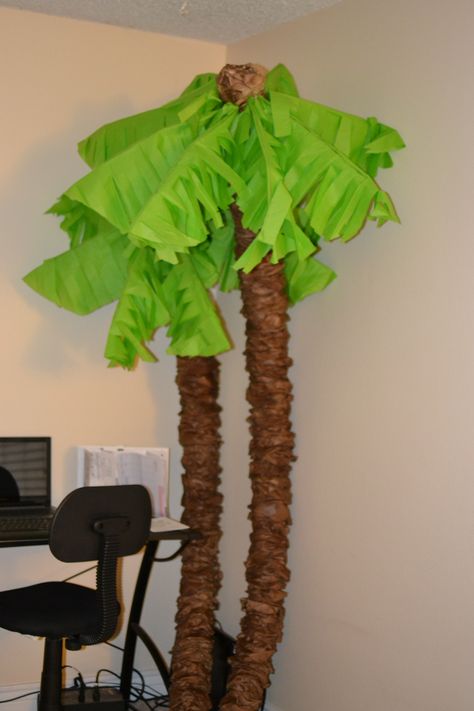 how to make palm trees | ... project that was super fun here s how to create your own palm trees Diy Palm Tree, Paper Palm Tree, Palm Tree Crafts, Fake Palm Tree, Pool Noodle Crafts, Chicka Chicka, Fiesta Tropical, Moana Party, Pool Noodle