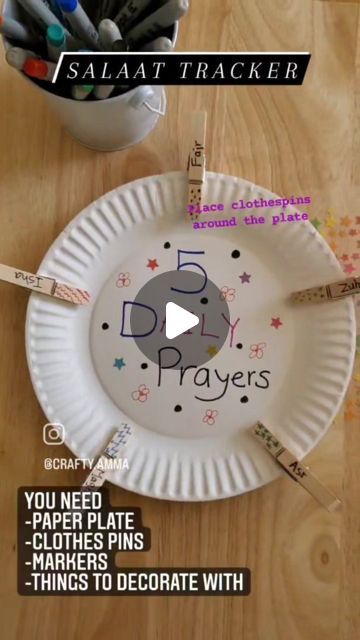 Islamic Crafts For Kids, Islamic Activities For Kids, Muslim Kids Crafts, Islamic Activities, Islamic Crafts, Activities To Do With Kids, Islamic Kids Activities, Kids Plates, Muslim Kids