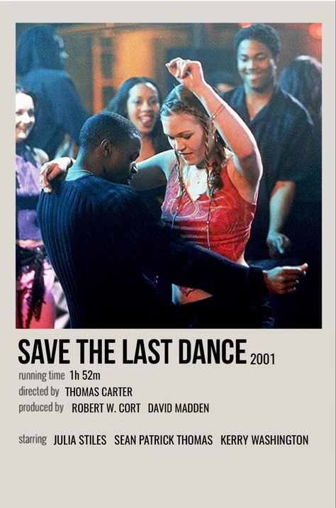 minimal polaroid movie poster for save the last dance Hip Hop Movies, Polaroid Movie Poster, Romcom Movies, Movies To Watch Teenagers, Movie Hacks, Save The Last Dance, The Last Dance, Iconic Movie Posters, Movie To Watch List