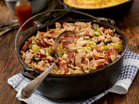 Cajun Cabbage Jambalaya is a quick, spicy, and delicious recipe. It's made with cabbage, pork sausage, onion, garlic, bell peppers, and basmati rice. Cabbage Jambalaya, Cajun Cabbage, Cajun Comfort Food, Cajun Dishes, Cajun Creole Recipes, Jambalaya Recipe, Cajun Cooking, Creole Recipes, Spicy Sausage