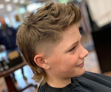 Boys Mullet, Modern Mullet Haircut, Baseball Haircuts, Hockey Hair, Boys Haircut Styles, Haircut Boys, Mullet Fade, Mohawk Haircut, Boy Haircuts Short