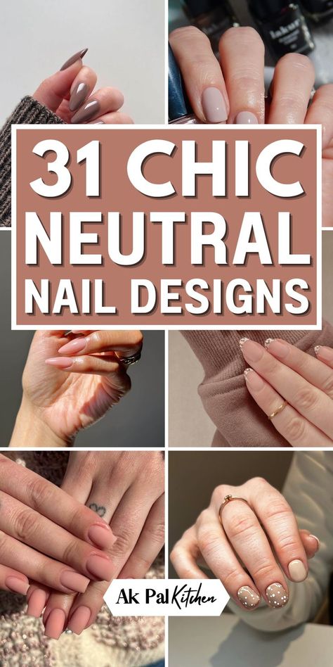 Elevate your style with these chic neutral nails! These nail designs are perfect for any occasion, including minimalist nails, ombre nails, matte neutral nails, and soft beige nails. Explore modern neutral nail art with subtle nail designs, neutral glitter, and French tip nails. Whether you prefer simple neutral acrylics or taupe nail designs, these nail ideas offer timeless elegance with a fresh, modern twist! Short Nails Acrylic Neutral, Short Coffin Shape Nails Designs Neutral, Small Neutral Nails, Easy Neutral Nails, Neutral Colored Nails With Design, Neutral Nails With Accent Ring Finger, Neutral Acrylic Nails With Design, Neutral Nail Art Designs Classy, Elegant Neutral Nails Classy