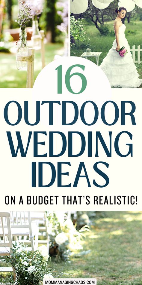 Want to know some of the best outdoor wedding ideas on a budget that won’t break the bank? Head over to the blog because here comes the guide. Money Saving | Money saving tips | Money saving strategies | Money saving hacks Outdoor Rustic Wedding Ideas On A Budget, June Wedding Ideas Outdoor, Outdoor Wedding Walkway, Budget Friendly Outdoor Wedding, Backyard Micro Wedding Ceremony, Spring Wedding Ideas On A Budget, Wedding Budget Ideas Saving Money, What Should My Wedding Budget Be, Small Simple Wedding Ideas