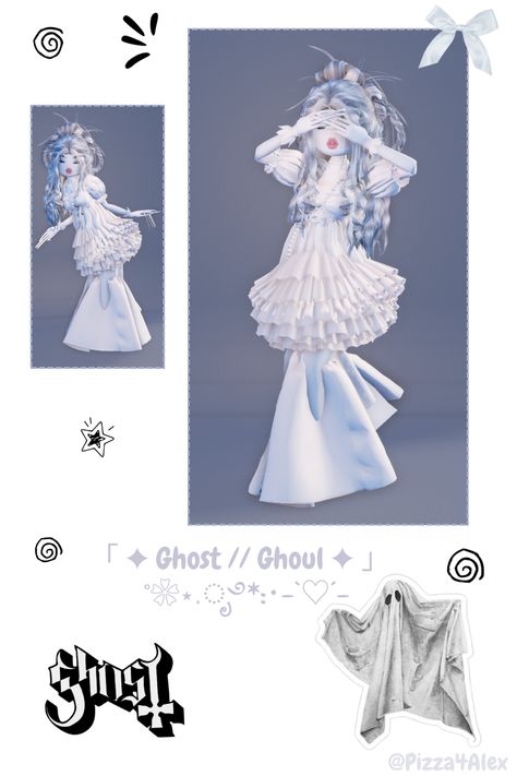 「 ✦ Ghost // Ghoul ✦ 」    #DTI #Roblox #DressToImpress #Ghost #Ghoul #Outfit Ghoul Outfit, Ghost Ghoul, Ghost And Ghouls, Dress To Impress, Ghost