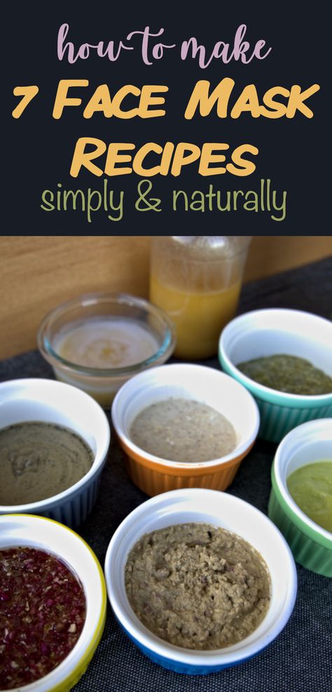 7 DIY recipes for natural homemade face masks Face Mask Recipe Homemade, Natural Beauty Diy, Face Mask Recipe, Simple Face, Homemade Face, Homemade Face Masks, How To Make Homemade, Diy Natural Products, Diy Face Mask