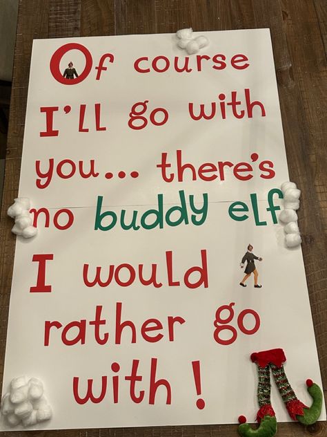 Christmas Hoco Proposals, High School Dance Asking Ideas, Winter Dance Responses, Christmas Promposal, Winter Formal Response Ideas, School Dance Answer Ideas, Winter Ball Asking Ideas, Poster Ideas To Ask Someone To A Dance, Winters Dance Poster