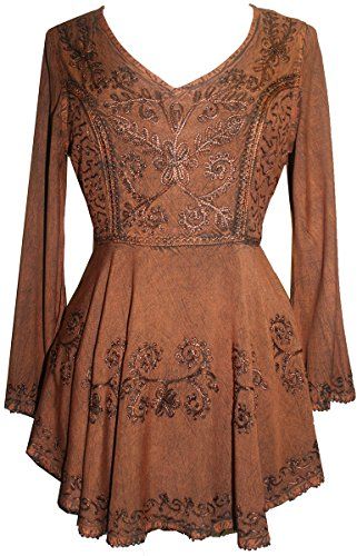 Medieval Clothing, Medieval Dress, Ebay Clothing, Blouse Online, Historical Clothing, Tunic Blouse, Embroidered Blouse, Embroidered Top, Fashion Tops